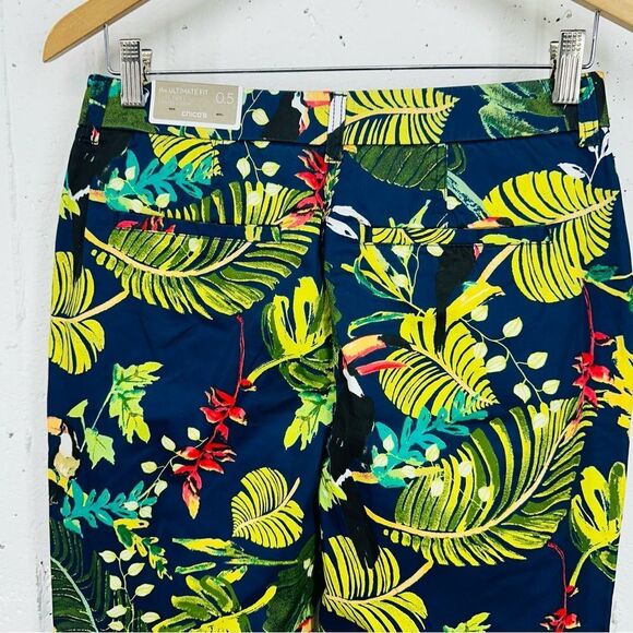 Chico’s Women’s 0.5 / 6 the Ultimate Fit Luxe Utility Tropical Ankle Pants NEW - Picture 6 of 14